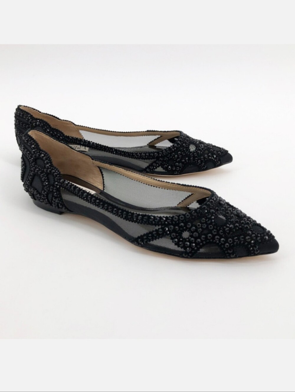 BADGLEY MISCHKA | Gigi Crystal Pointed Toe Flat